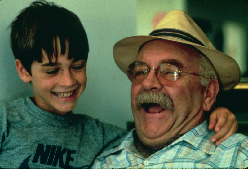 Ultimate 1980s kid actor Barret Oliver along with Wilford Brimley in Cocoon.
